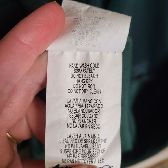 Bebe Side Slit Wideleg Jumpsuit Green Tie Waist - Picture 11 of 14